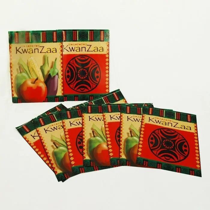 Paper Fantasies 10072 12' Happy Kwanzaa Flag Pennant Paper Fantasies