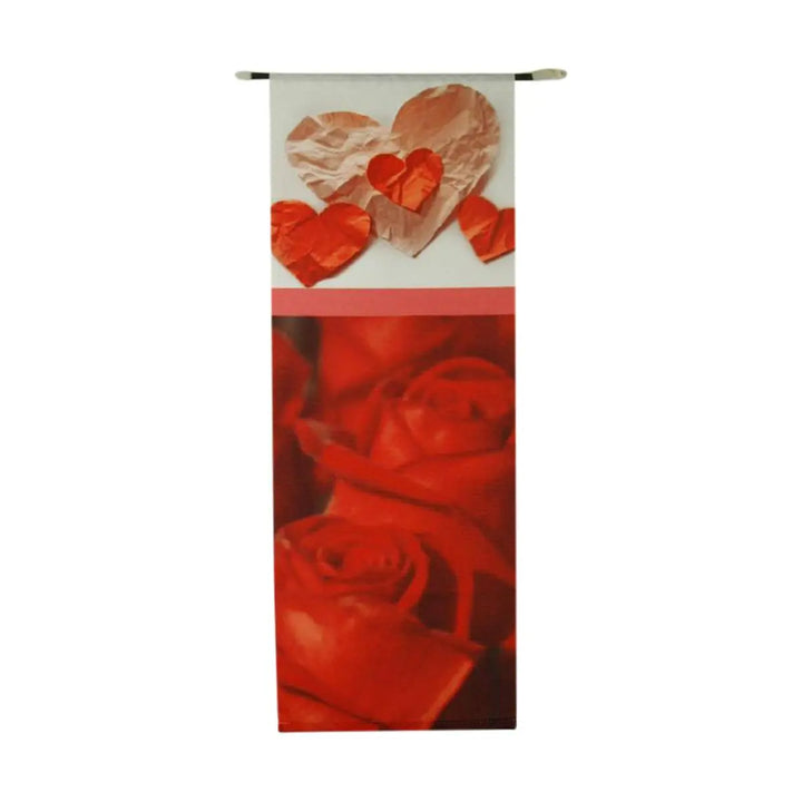 Paper Fantasies 91676 25"L x 9"W Hearts & Roses Cloth Banner Paper Fantasies