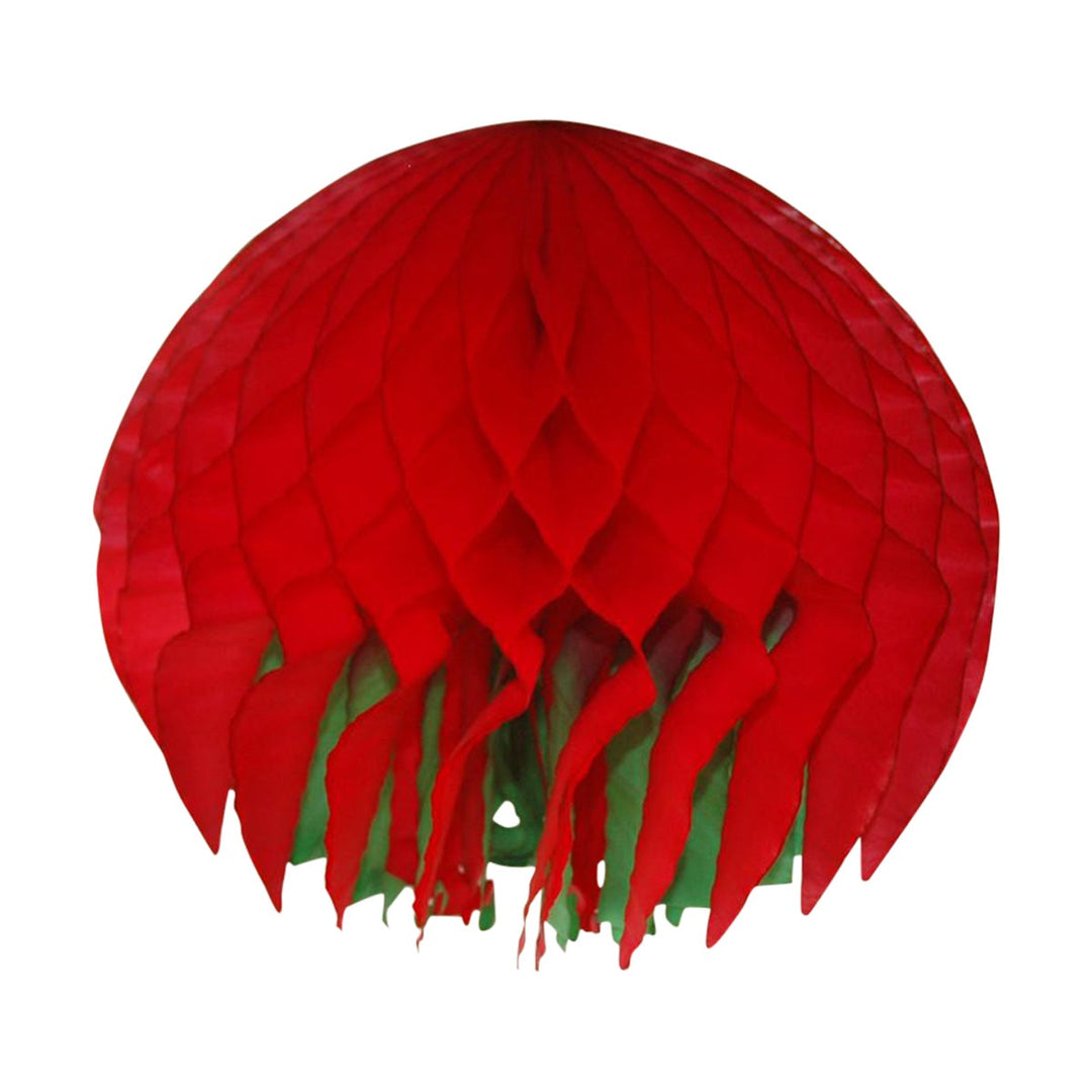 Paper Fantasies 92839 19" Red/Green Fringed Tissue Ball