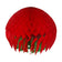 Paper Fantasies 92839 19" Red/Green Fringed Tissue Ball