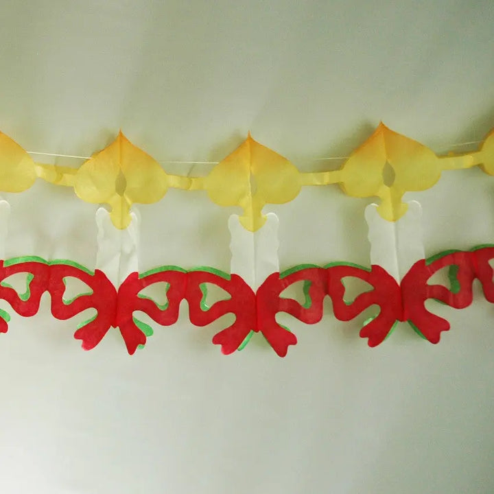 Paper Fantasies 92871 12' Holiday Candle Tissue Garland Paper Fantasies