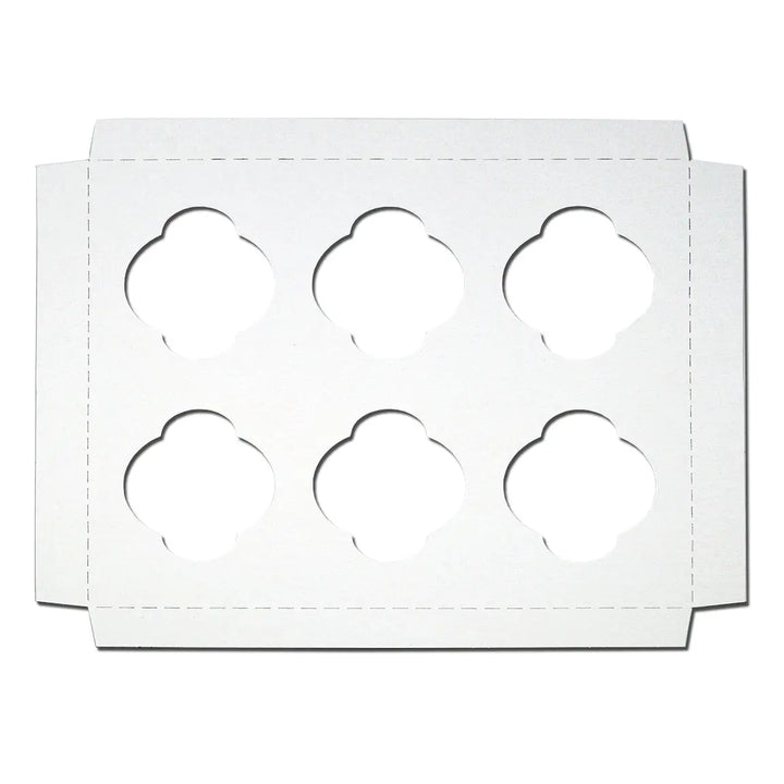 BOXit Paperboard 6-Cup Cupcake Inserts BOXit