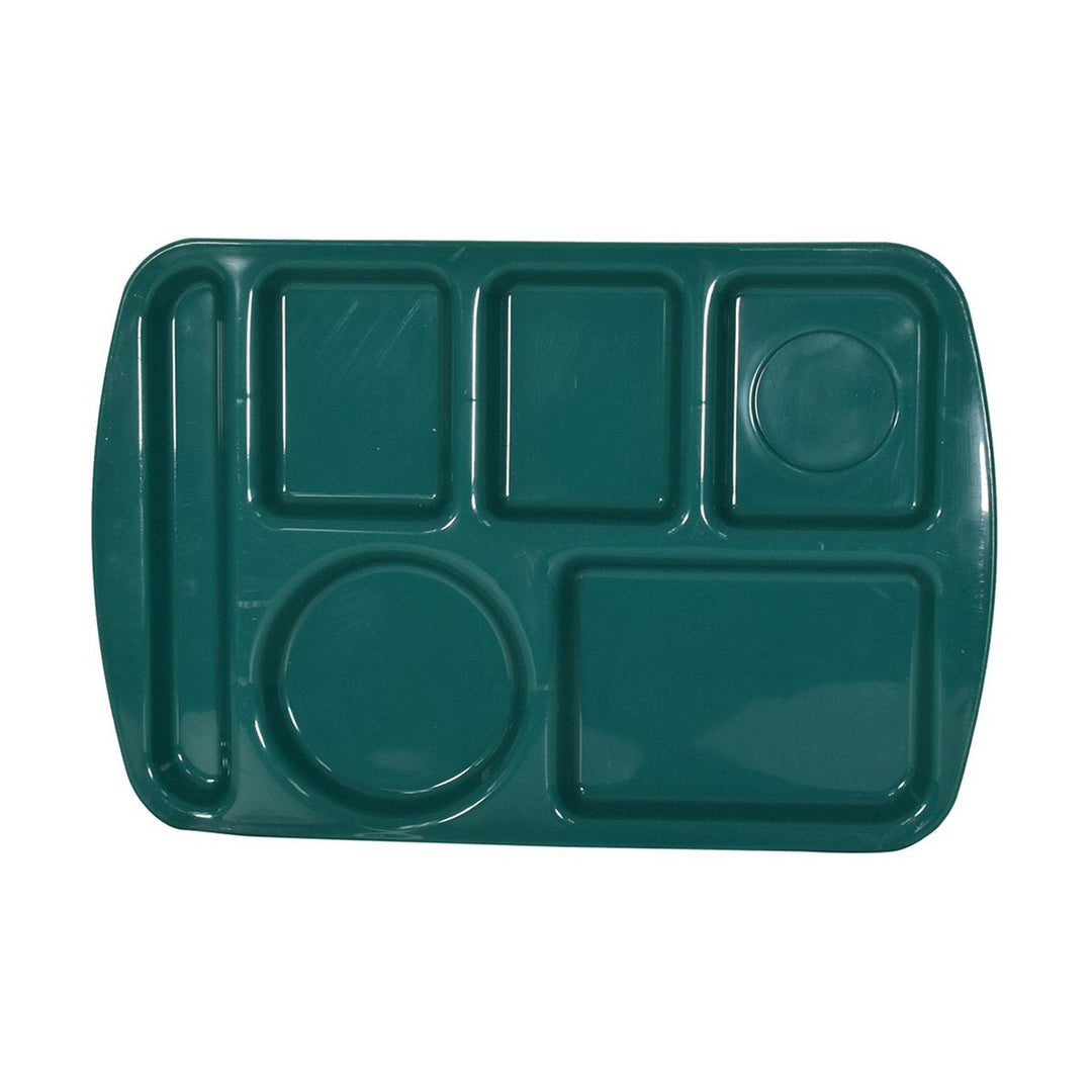 Parade Plastics Green Compartment Tray 10" x 15" Parade Plastics