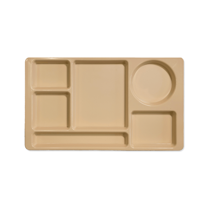 Parade Plastics Sahara Sand Slim Compartment Tray 9.75" x 15" Parade Plastics