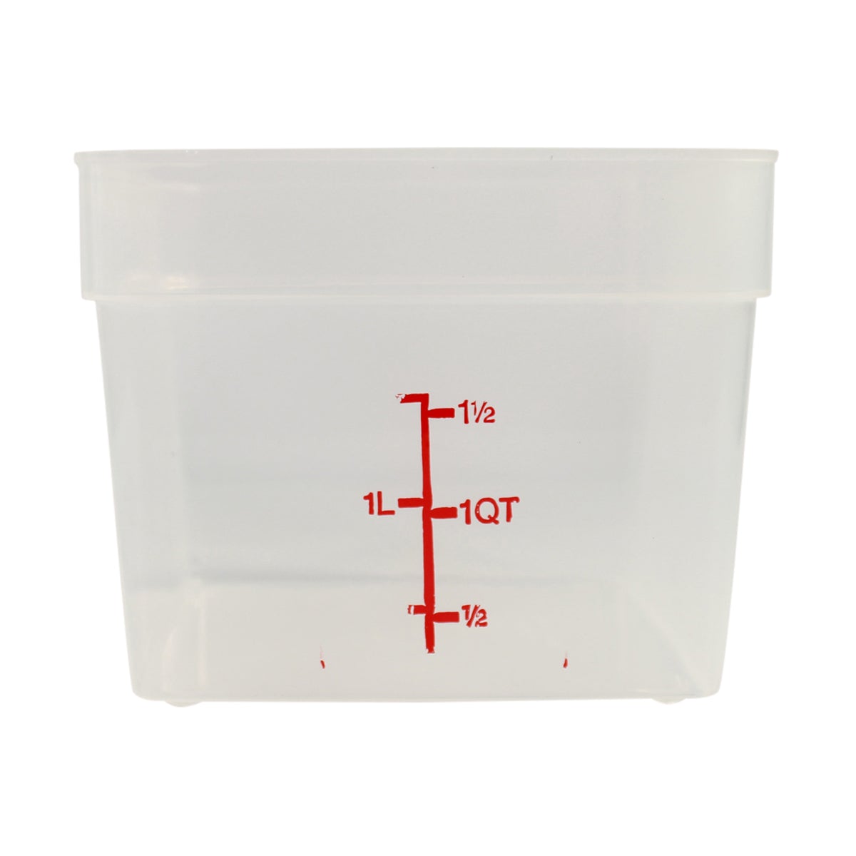 Parade Plastics Square 2 Quart Translucent Storage Container