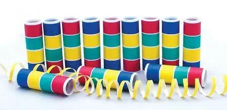 Party Time 180-4 Serpentines Multi-Colored Party Time