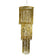 Party Time 4080 Gold 3 Tier Metallic Chandelier 4'