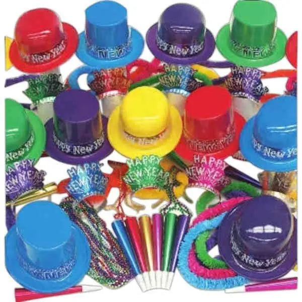 Party Time 805-100 (Assorted) Showboat New Year's Eve Party Kit For 100 Party Time