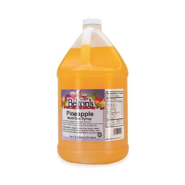 Belton Pineapple Gallon Syrup/Drink Mix Belton