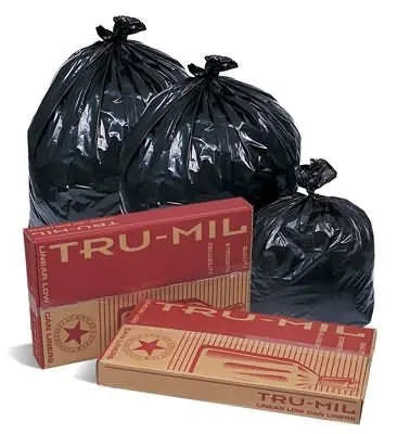 Pitt Plastics TM-48-T 40X46 XX Heavy Duty Trash Bag 40-45 Gal 100/Case Pitt Plastics