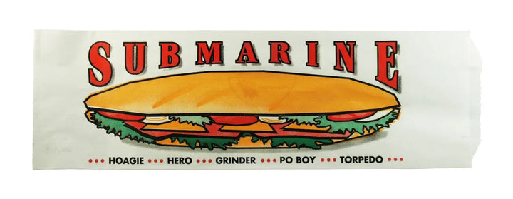 Printed Sub Sandwich Bag (624) 1,000/Case Brown Paper Goods