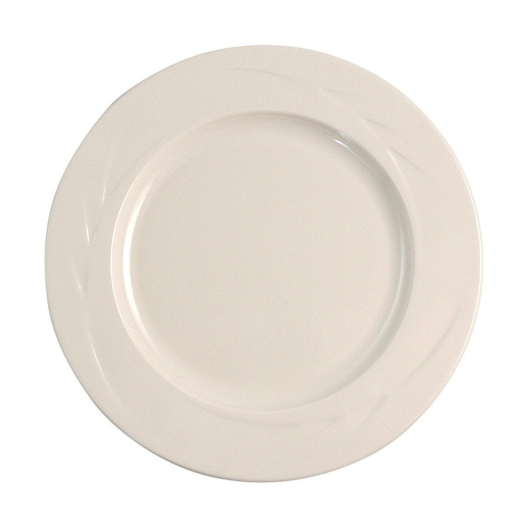 Prolon 9401-BN Bone Embossed Wide Rim Plate 9" Prolon