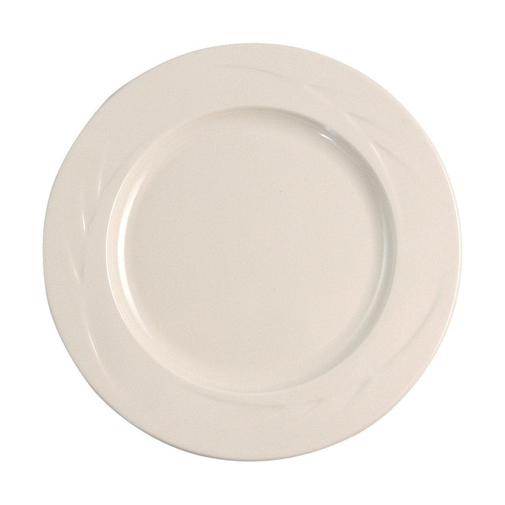 Prolon 9401-BN Bone Embossed Wide Rim Plate 9" Prolon