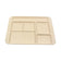 Prolon 9860-SHR Sahara Sand 6 Compartment Tray 12.25" x 8.75"
