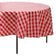Creative Converting 82" Round Red Gingham Plastic Table Cover