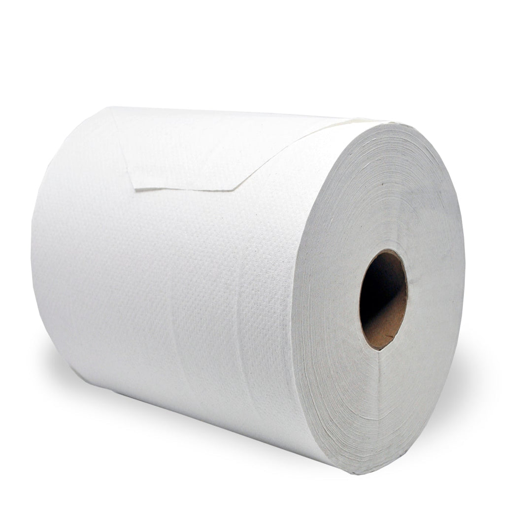 Roll Towel 8" X 600' White (6 Rolls/Case)