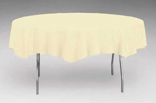 Creative Converting Round Ivory 82" Paper Table Covers Creative Converting
