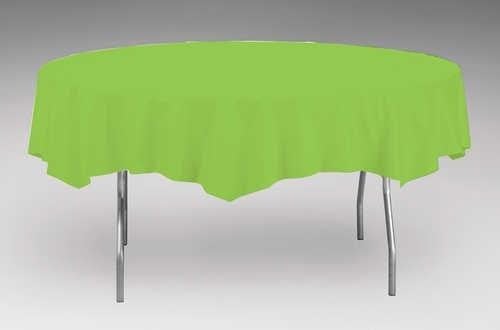 Round Lime 82" Paper Table Covers