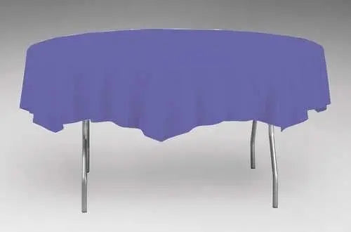 Creative Converting Round Purple 82" Paper Table Covers Creative Converting