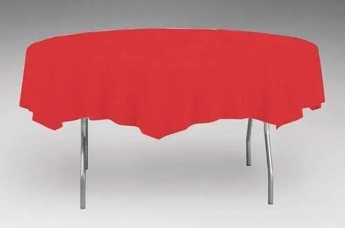 Creative Converting Round Red 82" Paper Table Covers Creative Converting