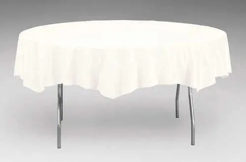 Creative Converting Round White 82" Paper Table Covers Creative Converting