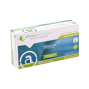 AmerCareRoyal Hybrid 3699-3 Synthetic Powder Free Large Gloves AmerCareRoyal