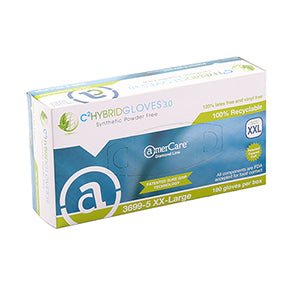 AmerCareRoyal Hybrid 34995 Synthetic Powder Free XXL Gloves AmerCareRoyal