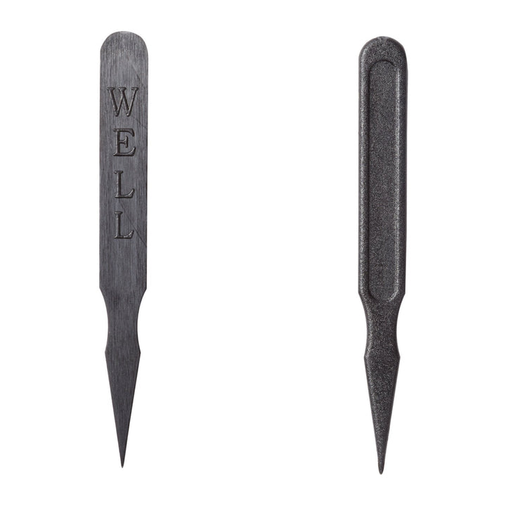 Royal Paper RP145E5 Black Plastic Well Steak Marker