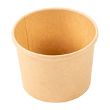 AmerCareRoyal PFC8NCOM 8 Oz Kraft Paper Food Container with Lid