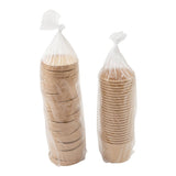 AmerCareRoyal PFC12NCOM 12 Oz Kraft Paper Food Container with Lid