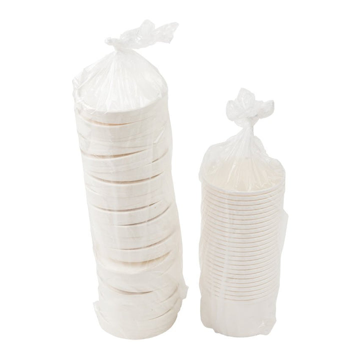 AmerCareRoyal PFC12WCOM 12 oz White Paper Food Container with Lid AmerCareRoyal