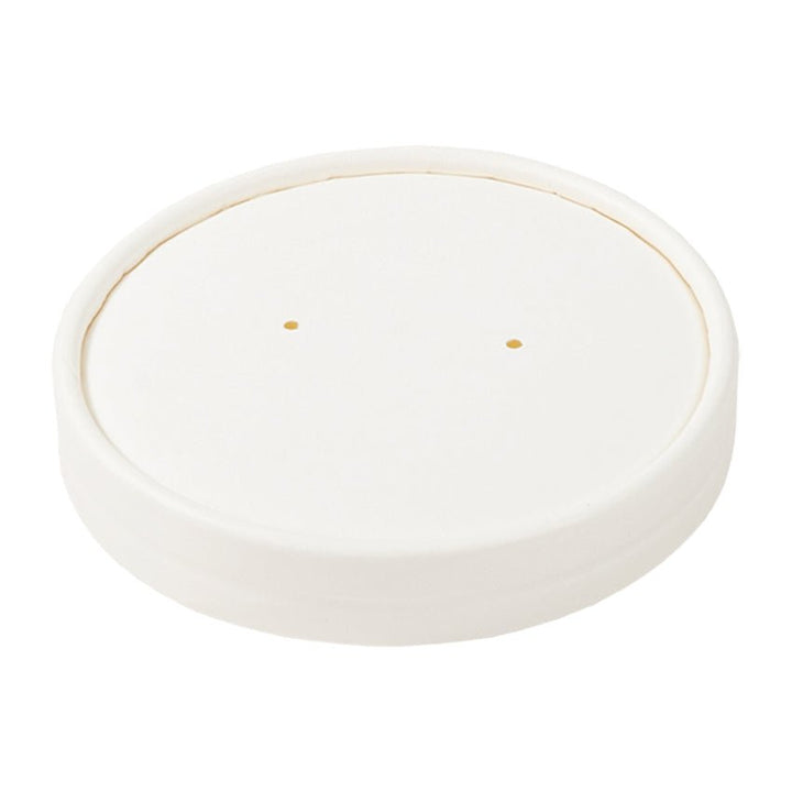 AmerCareRoyal PFC16WCOM 16 oz White Paper Food Container with Lid AmerCareRoyal
