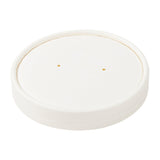 AmerCareRoyal 16 oz White Paper Food Container with Lid