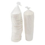 AmerCareRoyal PFC16WCOM 16 oz White Paper Food Container with Lid AmerCareRoyal