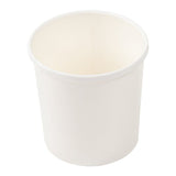 AmerCareRoyal 16 oz White Paper Food Container with Lid