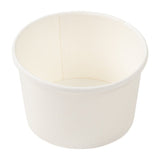 AmerCareRoyal PFC8WCOM 8 Oz White Paper Food Container with Lid