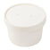 AmerCareRoyal PFC8WCOM 8 Oz White Paper Food Container with Lid