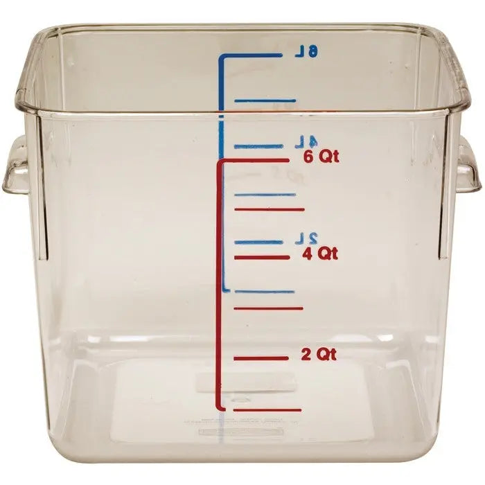 Rubbermaid 6306 6 Qt Square Clear Container Rubbermaid