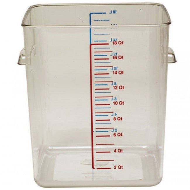 Rubbermaid 6322 22 Qt Square Clear Container