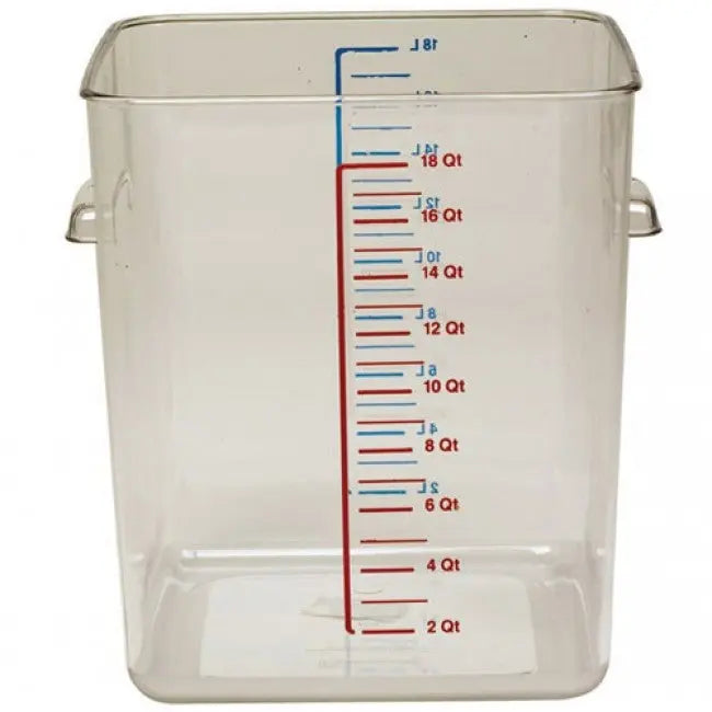 Rubbermaid 6322 22 Qt Square Clear Container Rubbermaid
