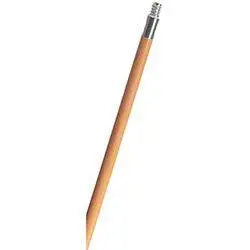 Rubbermaid 6364 60" Wood Threaded Metal Tip Handle Rubbermaid