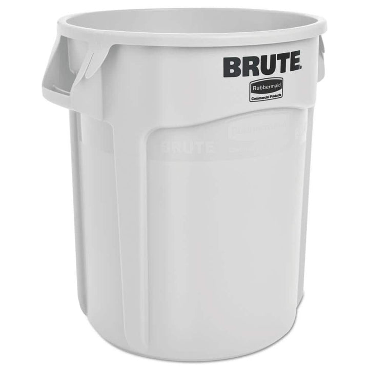 Rubbermaid Vented Brute 20 Gallon White Waste Receptacle