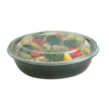 Sabert 77132B300 Fastpac 32 Oz Black Round Bowl