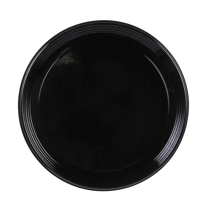 Sabert 9912 12" Black Round Onyx Platter Sabert