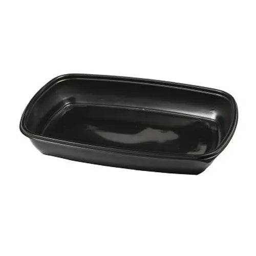 Sabert Black 46 oz. 1 Compartment Container 150/Case Sabert