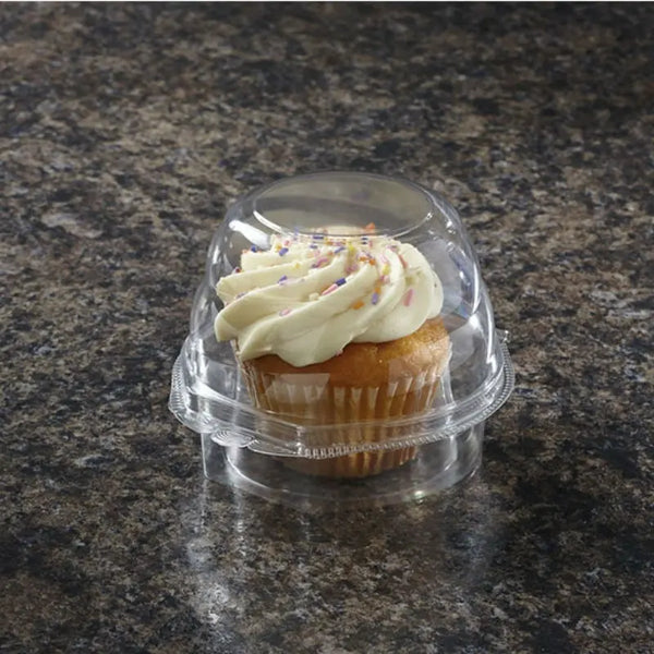 Sabert KP101 Single Jumbo Clear Cupcake Container Sabert