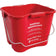 San Jamar KPP196RD 6 Quart Red Kleen-Pail Pro Sanitizer Pail