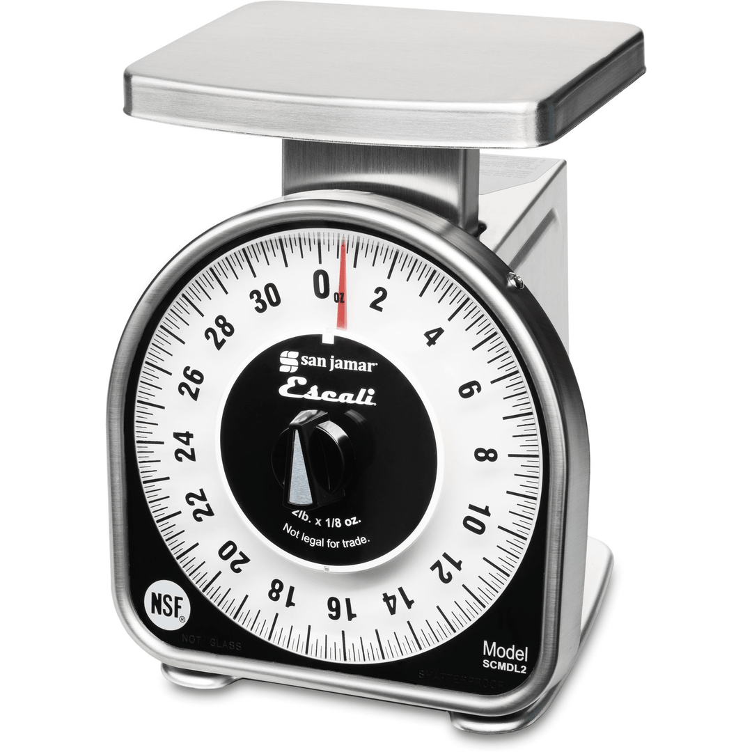 San Jamar Mechanical Dial Scale, 2 Pound. SCMDL2