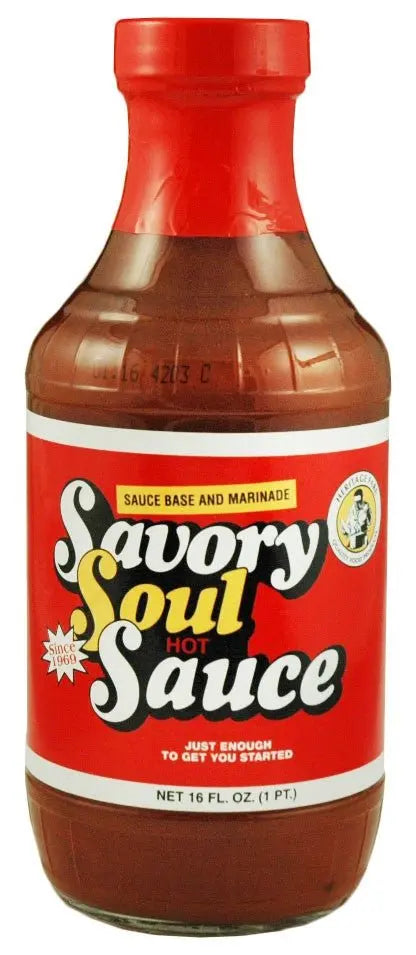Savory Soul 16 Oz Hot Sauce Heritage Fare