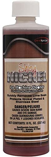 Shiny Nickel 8 Oz Ice Machine Cleaner